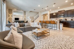 House, Multiple Beds, Pool Access, Pool View | Living room