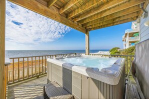 Terrace/patio - Soundfront w/ Pool, Hot Tub, Elevator, Game and Media Rooms, Windsports Access (Avon)