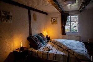 2 chambres, lit parapluie, Wi-Fi gratuit, draps fournis