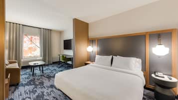 Skrivbord, arbetsyta för laptop, gratis wi-fi och sängkläder