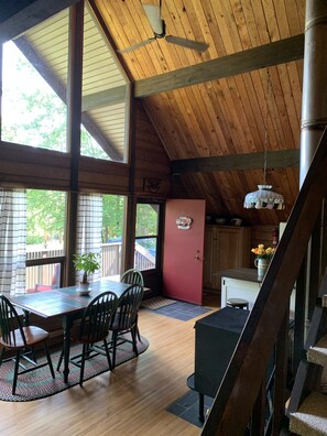 Dining - A-Frame cabin off private lake in Bloomsburg, PA (Bloomsburg)
