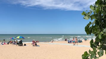 Vlak bij het strand