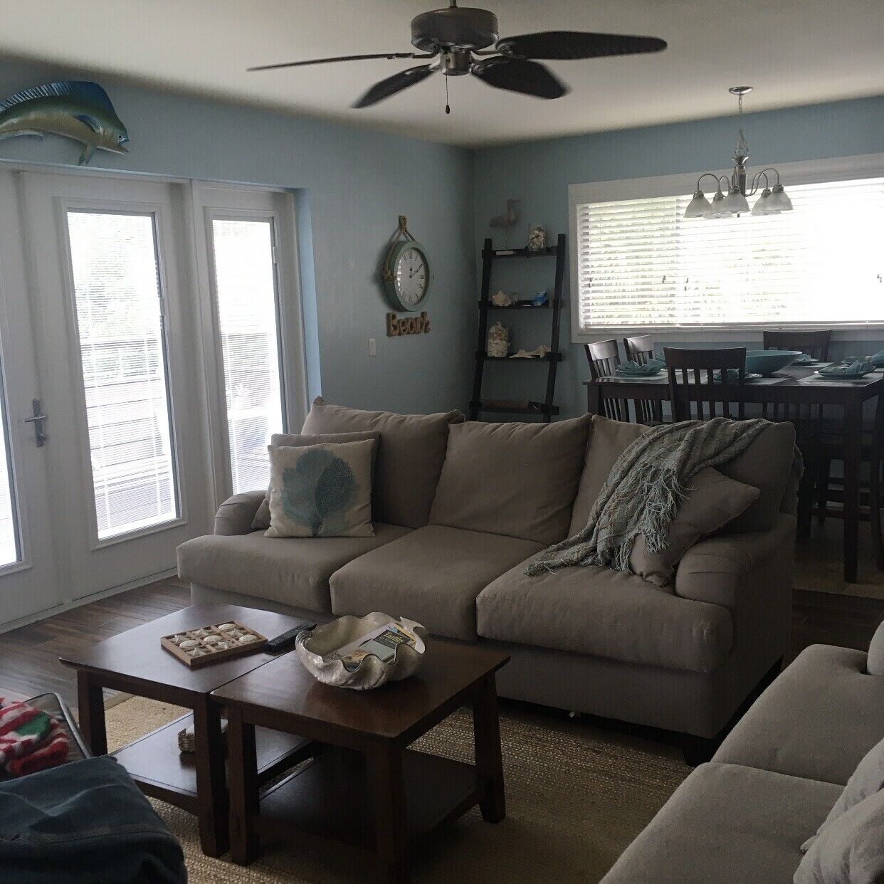 TV connectée, cheminée, jeux vidéo, livres