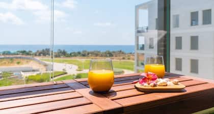 Vibrant Seaside Stay with Balcony