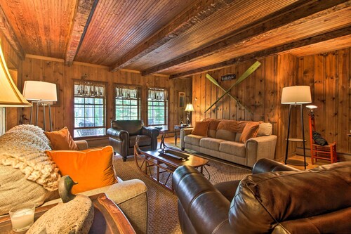Vintage Schroon Lake Farmhouse w/ Private Beach!