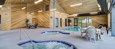 Indoor pool, outdoor pool