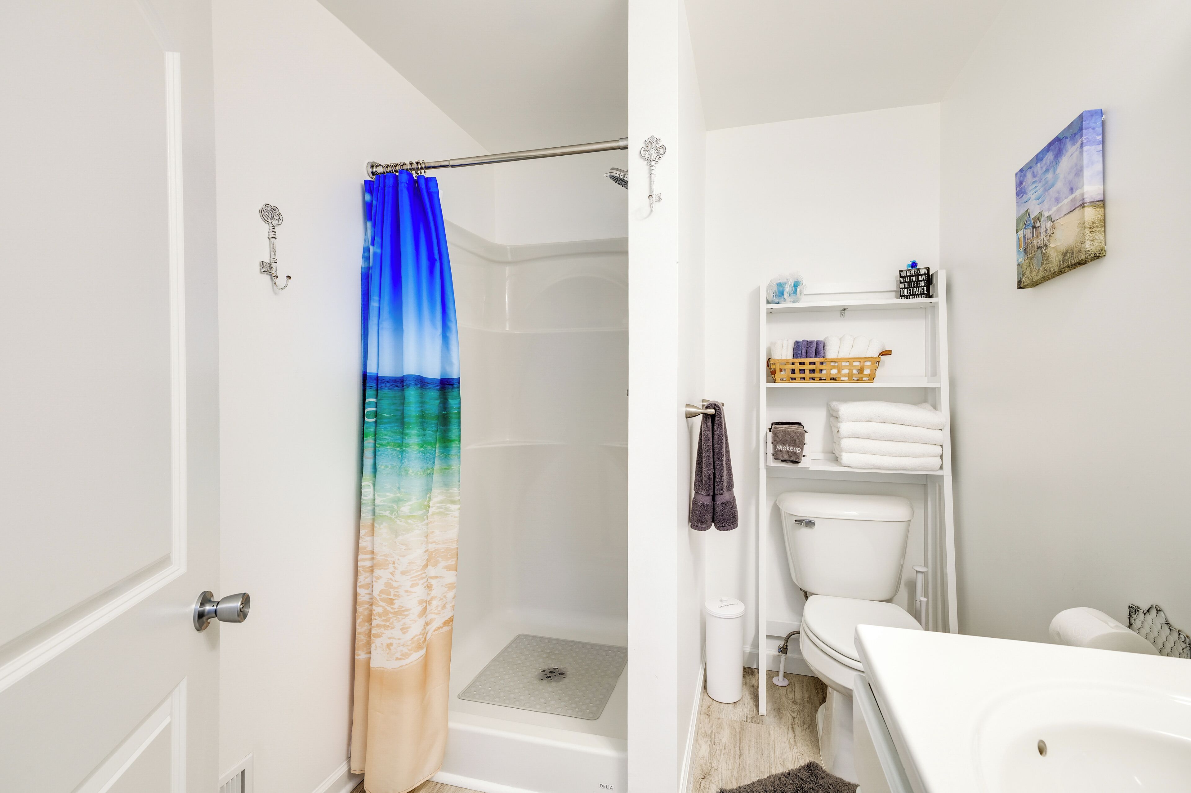 Free toiletries, hair dryer, towels