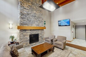 TV, fireplace, DVD player