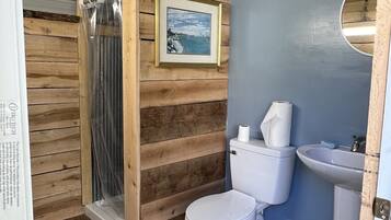 Shower, toilet paper