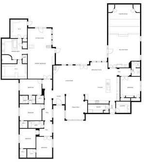 Floor plan - Pet Friendly, Extravagant North Scottsdale Estate - Theater, Bball & more! (Cave Creek)