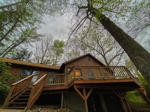 Exterior - Rustic Log Cabin - Walking Distance to Village! (Lake George)