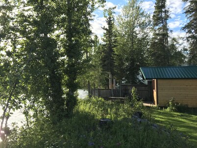 Kenai River Fishing Cabin #4 20 feet from the riverbank!