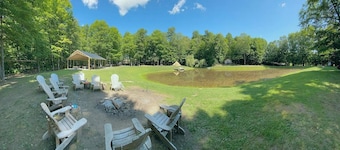Full Site Woodland Glamping Rental near 3 of NY's Finger Lakes for 14+