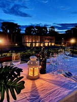 Café da manhã, almoço e jantar