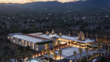 Front of property - evening/night