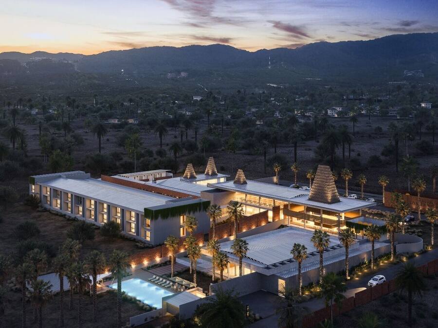 Front of property - evening/night