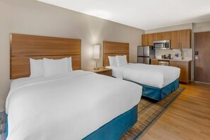 Suite, 2 Queen Beds, Non Smoking (Efficiency) | Desk, iron/ironing board, rollaway beds, free WiFi - MainStay Suites Oak Brook Terrace-Chicago (Villa Park)