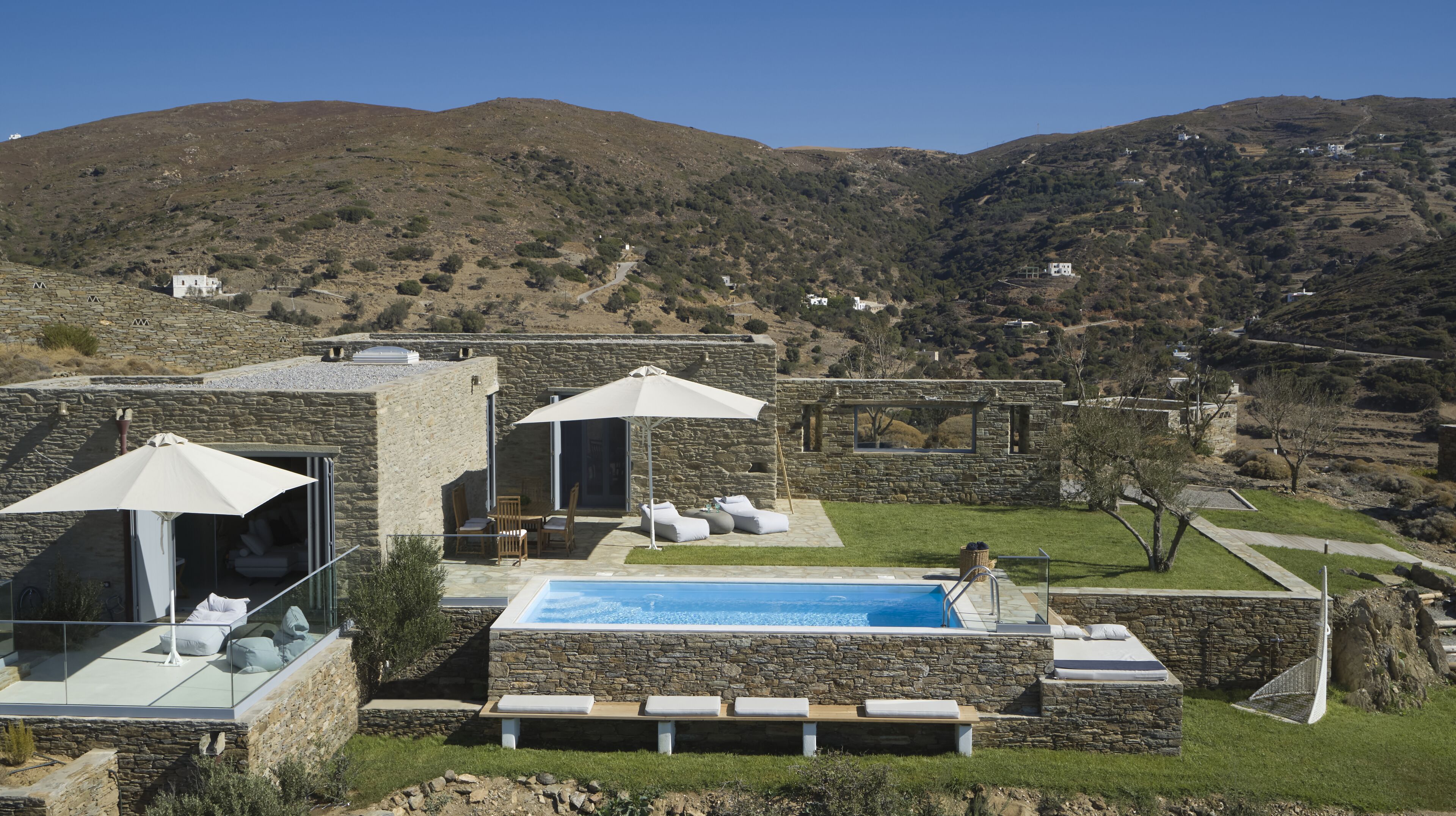 "The Suite", our newly restored  rock house which follows the traditional style.