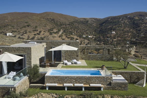 "The Suite", our newly restored rock house which follows the traditional style.