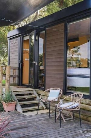 Exterior detail. The Junction by Tiny Away