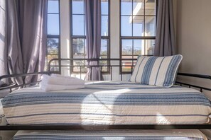 4 bedrooms, iron/ironing board, travel cot, WiFi