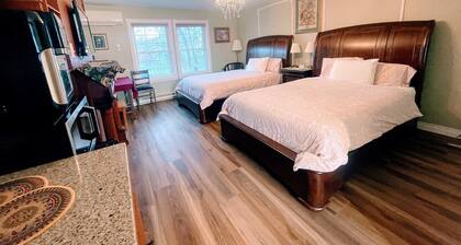Victorian Room | Patio • Walk Downtown Wolfville • Near Acadia University