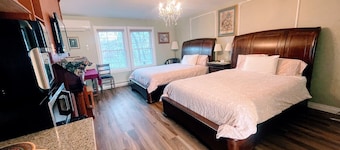 Victorian Room | Patio • Walk Downtown Wolfville • Near Acadia University