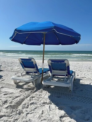 On the beach