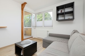 アパートメント 1 ベッドルーム バルコニー | リビングルーム