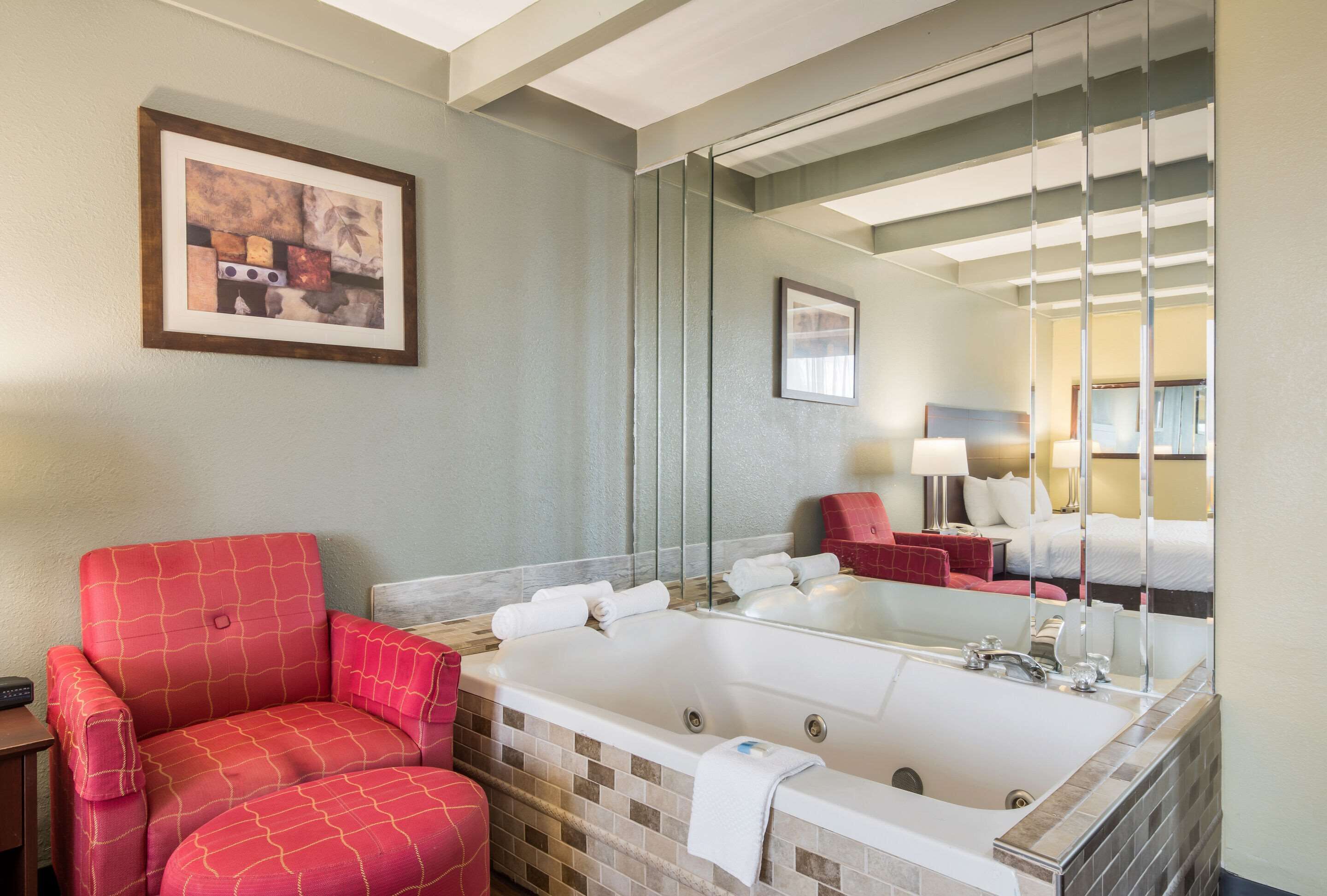 in-room safe, desk, laptop workspace, iron/ironing board