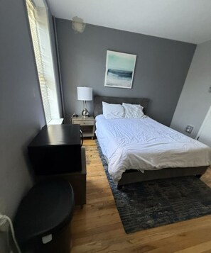 Desk, iron/ironing board, travel crib, free WiFi