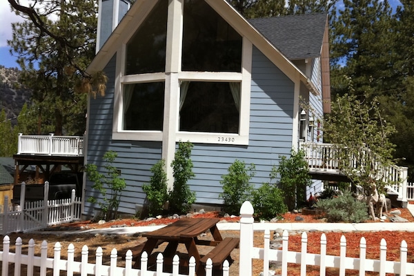 Beautiful views from our elevated deck and floor to ceiling windows.