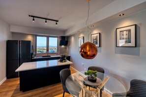 Panoramic Apartment, 2 Bedrooms, Hot Tub, Sea View | Private kitchen | Fridge, oven, stovetop, dishwasher - Penthouse Luxury Suite (Zadar)