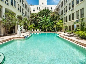 A heated pool