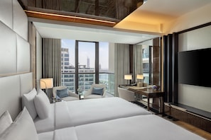 Presidential Suite, Terrace, Sea View | Minibar, in-room safe, desk, laptop workspace