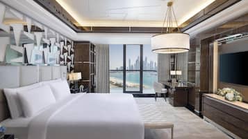 Royal Suite, Balcony, Sea View | Minibar, in-room safe, desk, laptop workspace