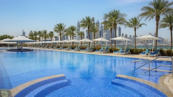 2 outdoor pools, free cabanas, pool umbrellas