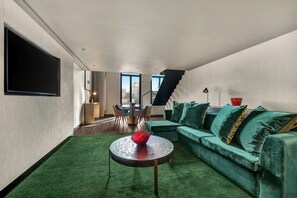 Deluxe Duplex | Living area