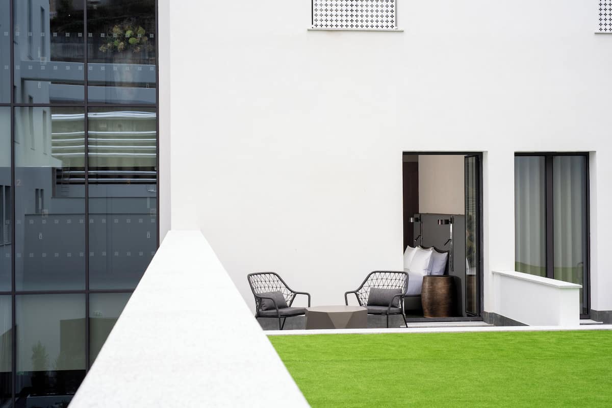 Deluxe-Zimmer, 1 King-Bett | Terrasse/Patio
