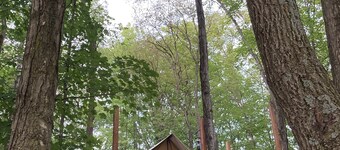 Selah Serenity Tent-n-Breakfast Glamping for 2 in Finger Lakes Woodland Site 