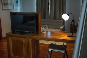 King Suite with Balcony | 1 bedroom, premium bedding, down comforters, in-room safe