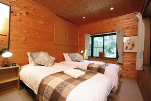2 bedrooms, iron/ironing board, free WiFi, bed sheets - Hinoki Cabin Hakuba 2 2LDK 4person rental villa / Kitaazumi-gun Nagano (Kitaazumi-gun)