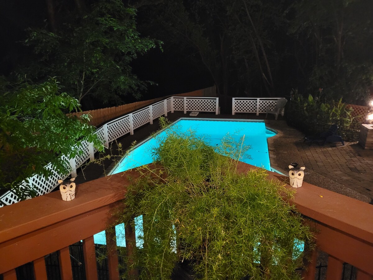 Photo 28 of Private Austin Oasis, sleeps 10+, 4 Rooms, Game, Campfire, Playscape, Pool, Tent