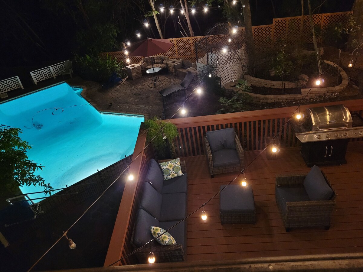 Photo 19 of Private Austin Oasis, sleeps 10+, 4 Rooms, Game, Campfire, Playscape, Pool, Tent