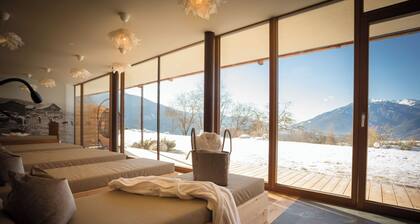Apartment "Leierhof Brimella" with Mountain View, Pool, Sauna, Balcony & Garden