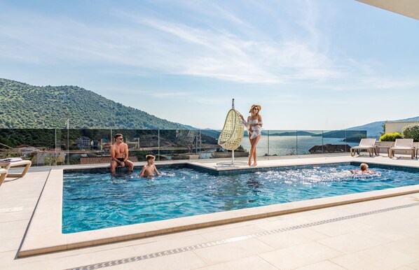 Una piscina riscaldata