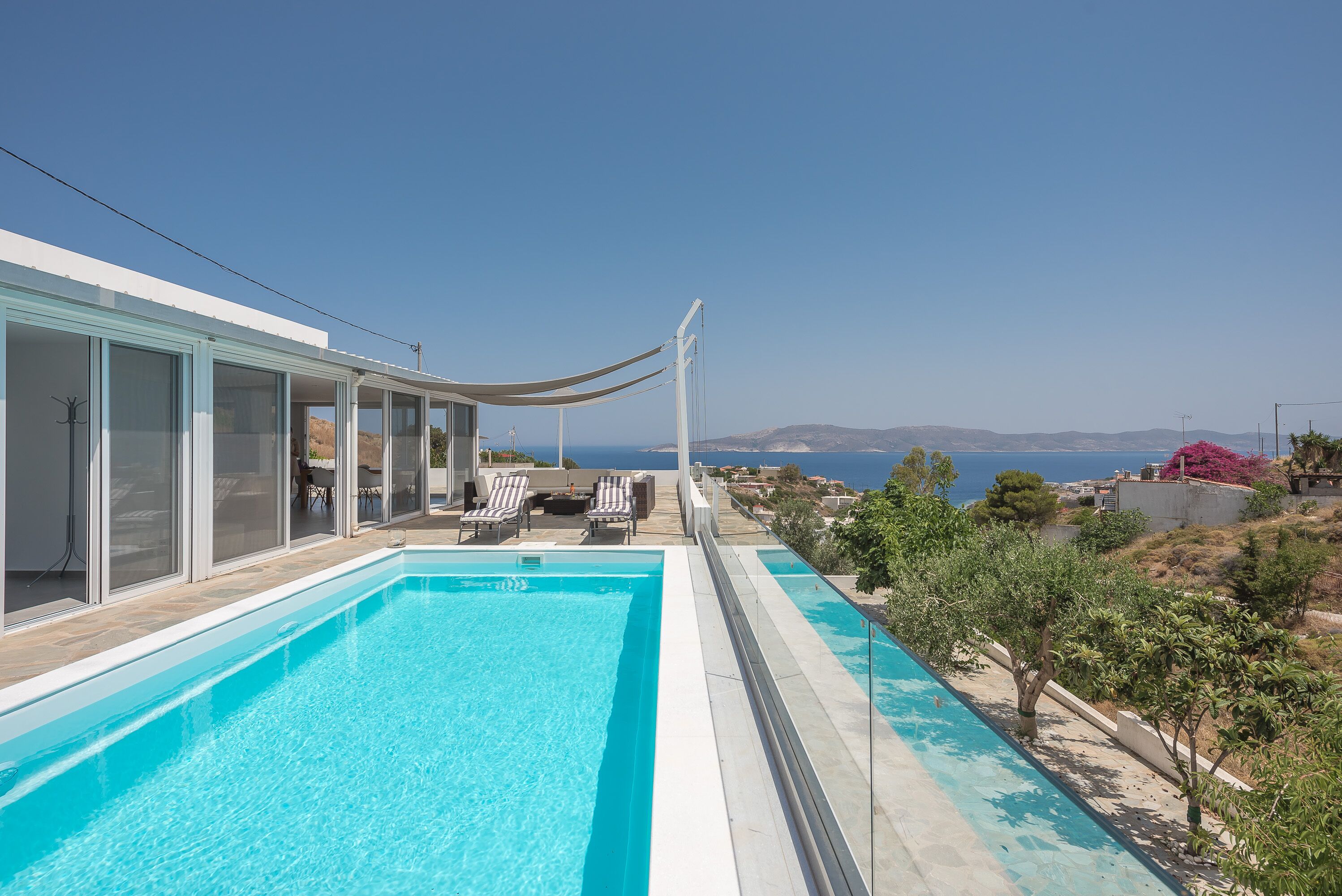 Piscine extérieure, piscine chauffée