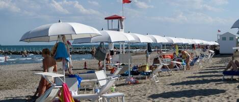 Beach nearby, beach towels