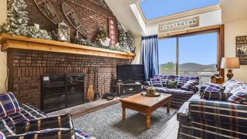 TV, fireplace, DVD player