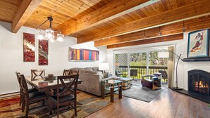 TV, fireplace - Riverside Dream | Short Walk to Main Street & Hike (Telluride)